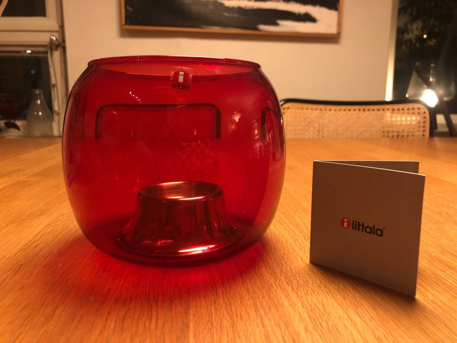 NY! Iittala Kaasa Tealight Holder / ljuslykta Cranberry