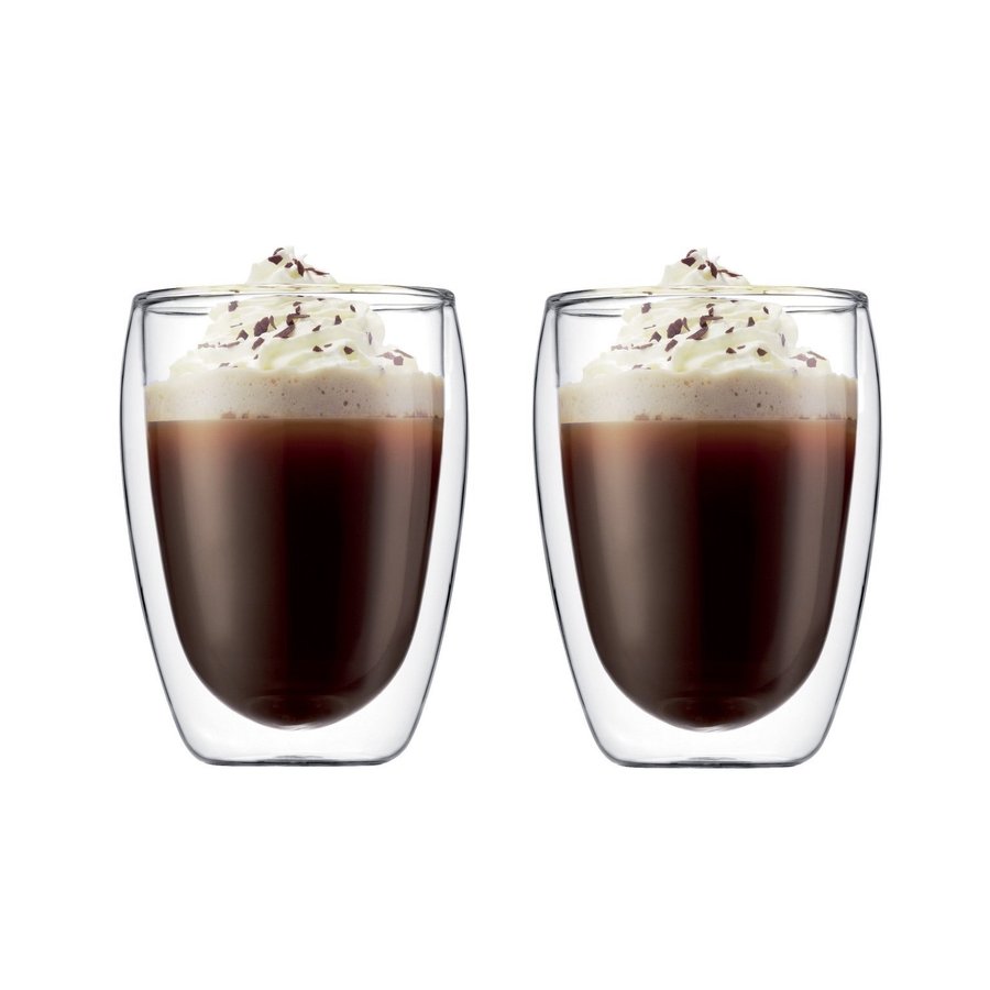 6 st nya Bodum kaffeglas Dubbelväggiga glas kaffekoppar