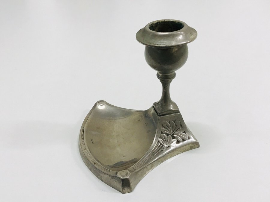 GAB Jugend ljusstake i nysilver Art Nouveau