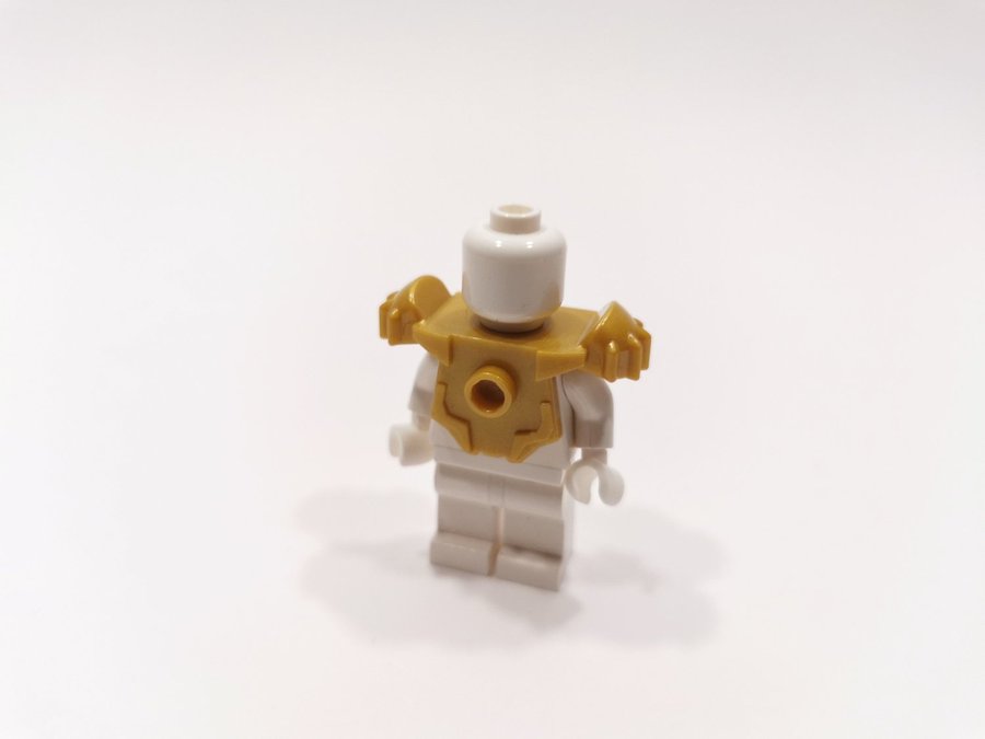 Lego - tillbehör - chima - armor - part 11098 - pearl gold