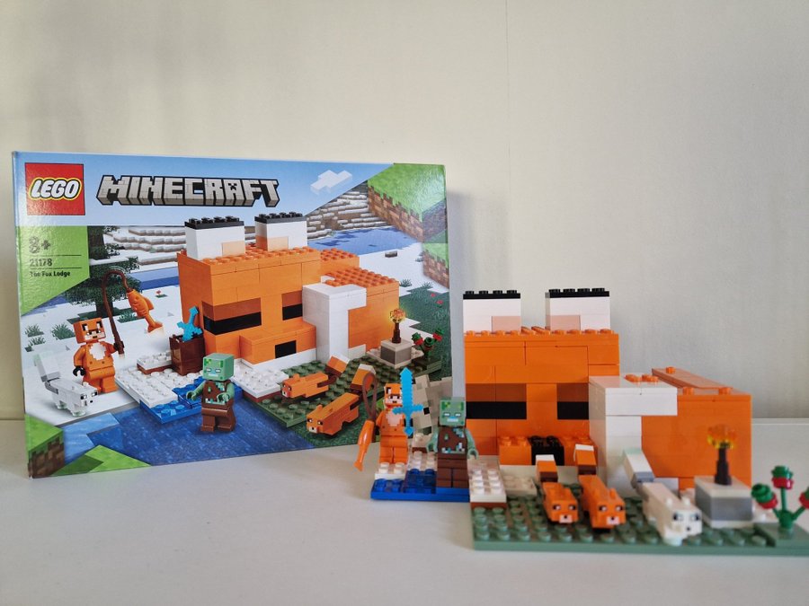 LEGO Minecraft Rävstugan 21178 KOMPLETT