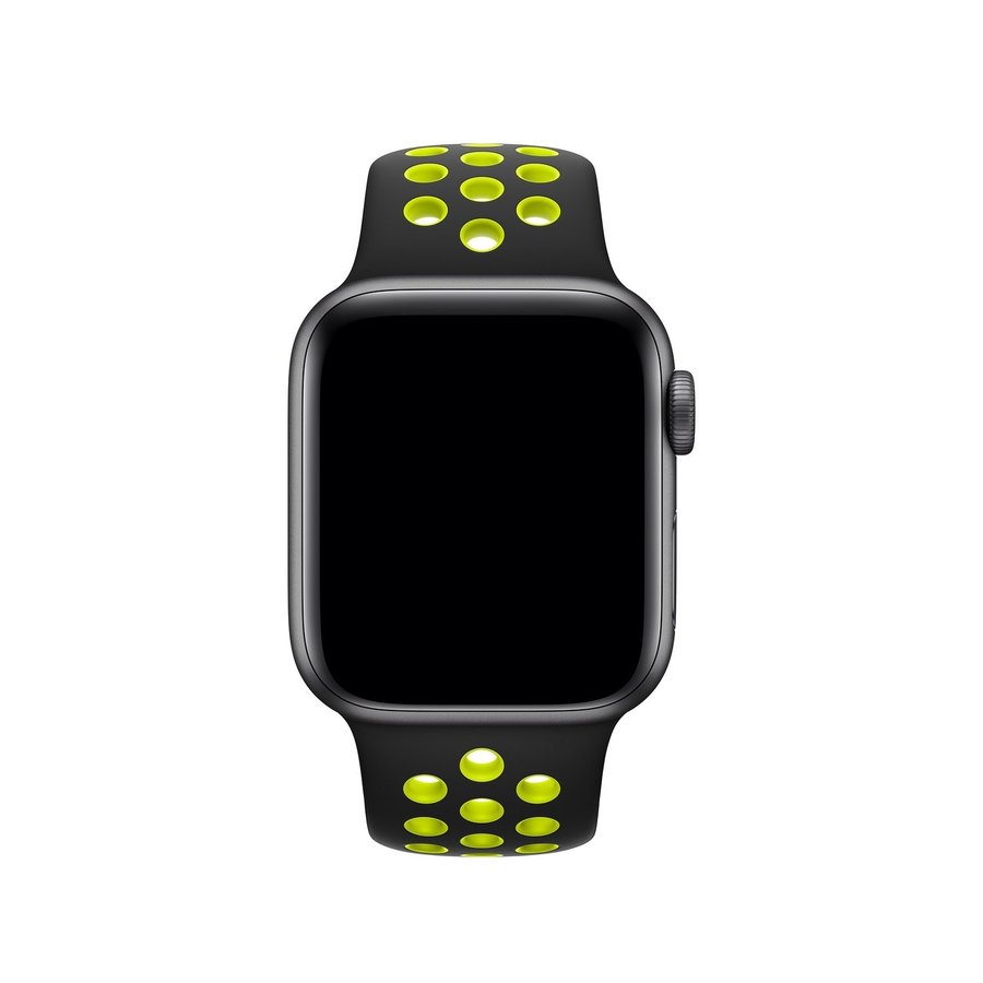 Sport Band 44/45/46/49mm (S/M) Apple Watch Armband - BLACK / VOLT