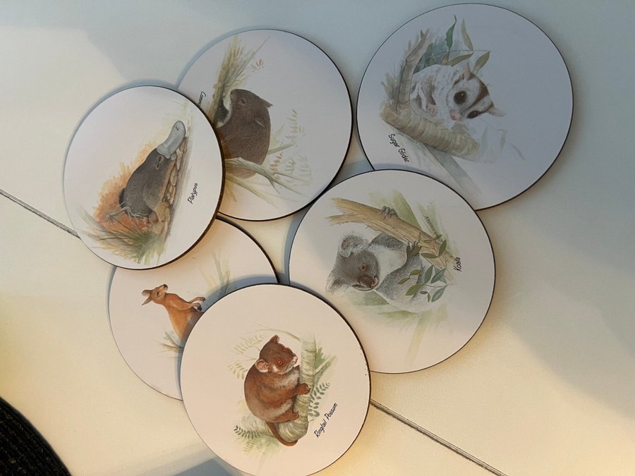 Jason Placemats  Coasters Six Coasters Australian Animals