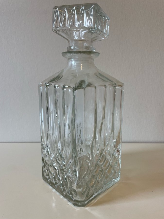 Whiskykaraff Wiskeykaraff Glaskaraff Karaff Spritkaraff i Glas Vintage