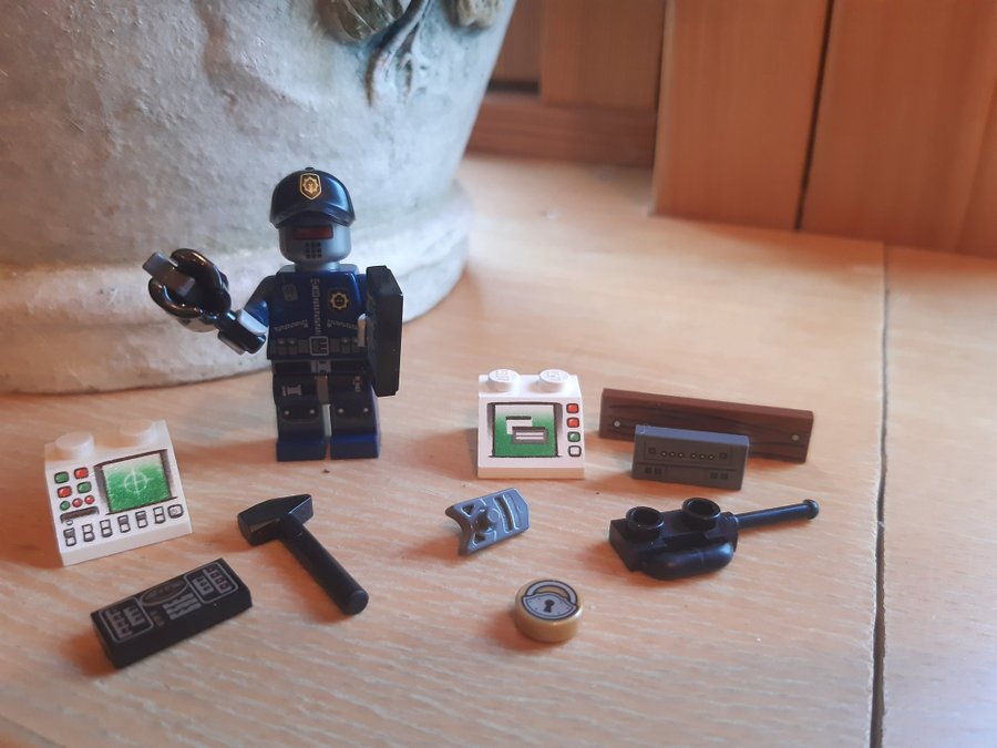 Lego Minifigur Polis med tillbehör