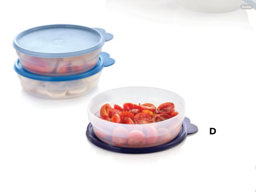 Tupperware 3st Förvaringsburkar 500ml