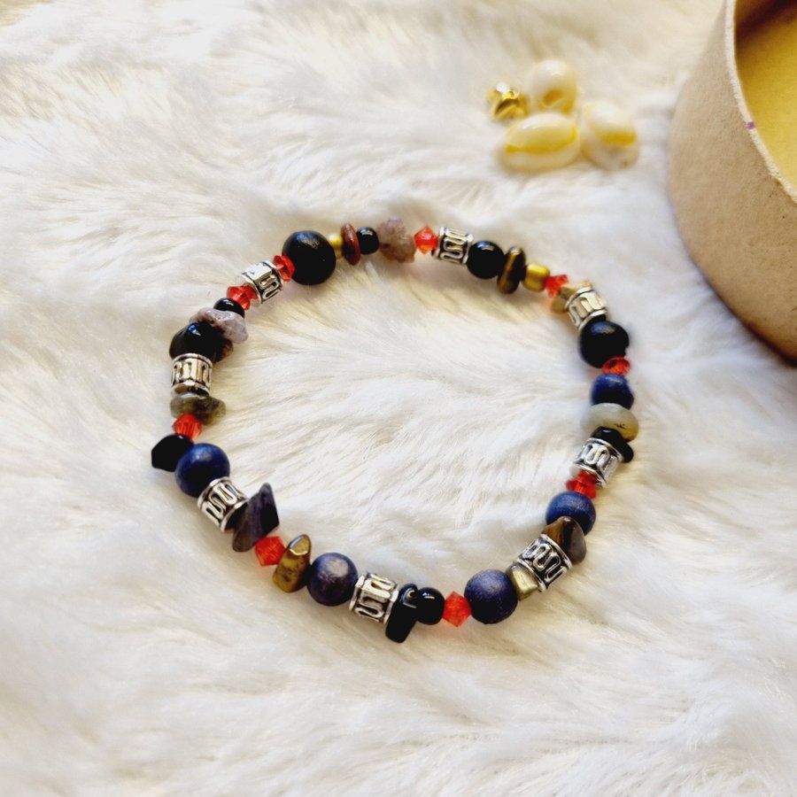 Aesthetic Bohemian Bracelet Red Black 186/18-20cm