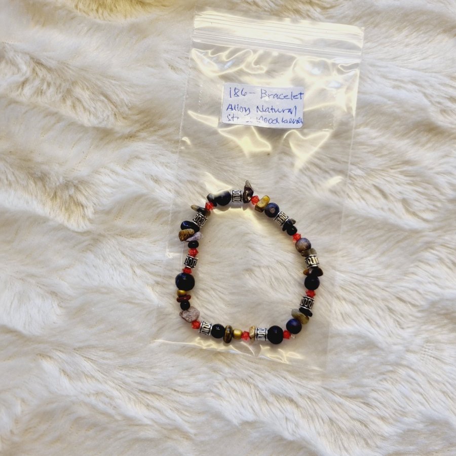 Aesthetic Bohemian Bracelet Red Black 186/18-20cm