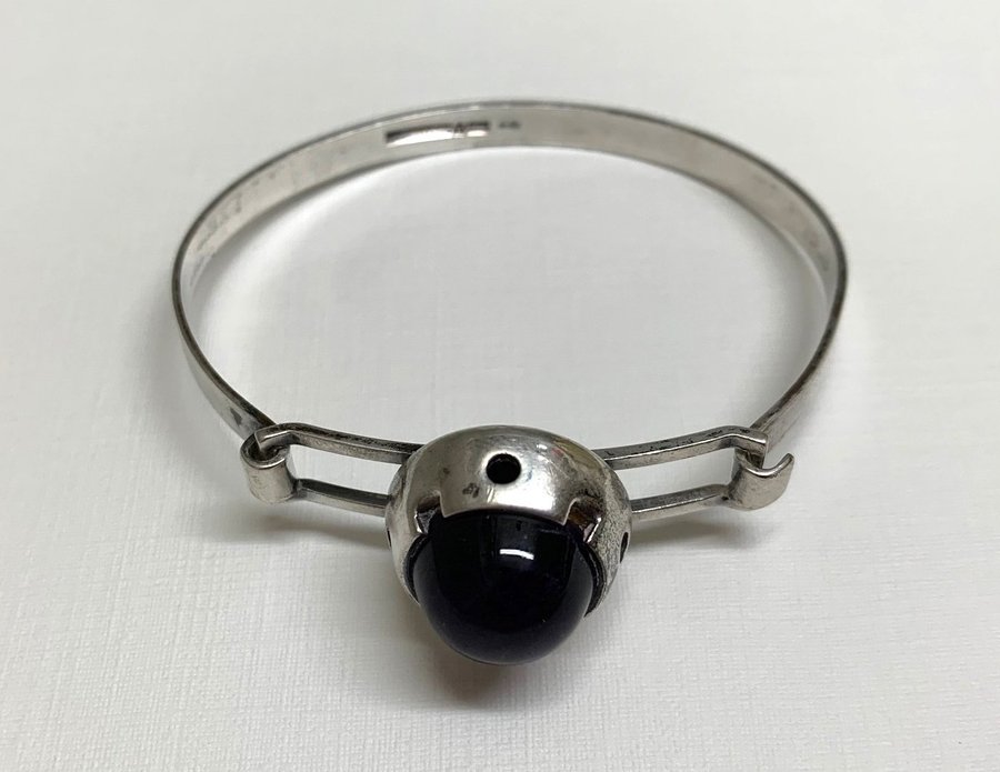 Design finsk armband/armring – Martti Viikinniemi med ametist silver 813