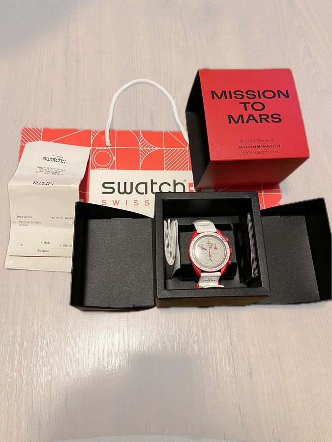 [OANVÄND] Swatch x Omega Speedmaster MoonSwatch Mission to Mars