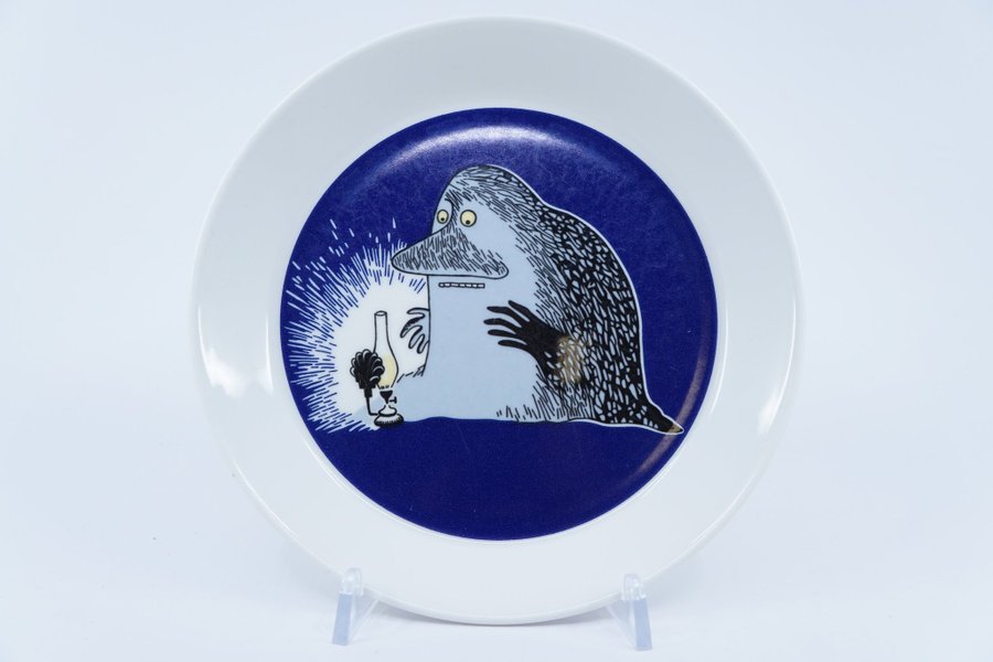 Mumintallrik Mårran 2-sidig / Moomin Plate Groke 2-sided