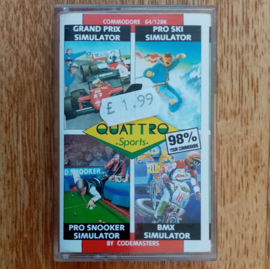 4 Quattro Sports (Codemasters) [98% Your Commodore] - Commodore 64 / C64 Spel