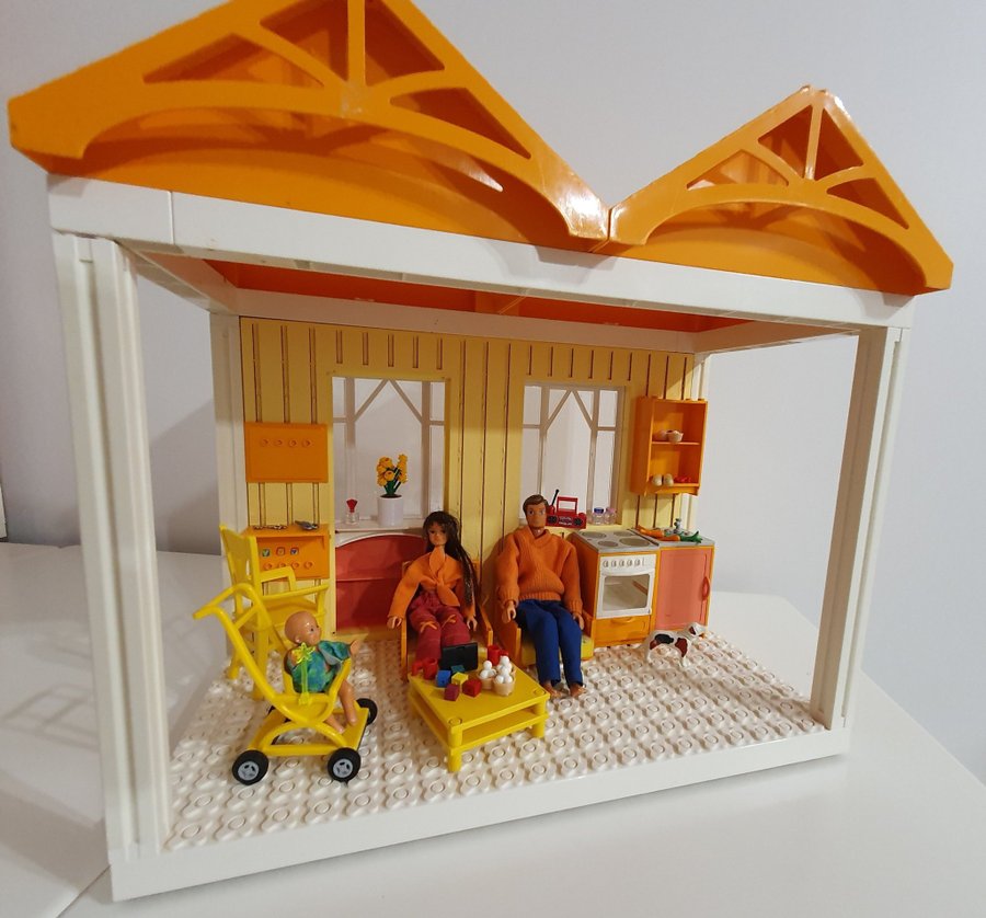 Lego Scala hus dockor figurer dockskåp 1:12 Retro Vintage möbler  tillbehör