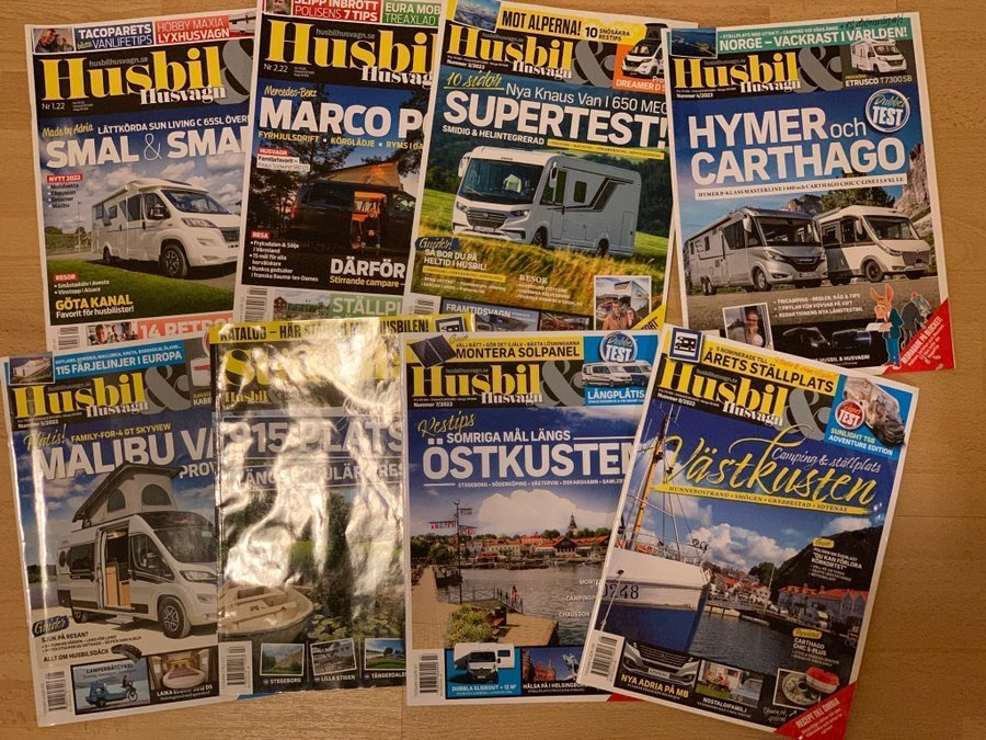 Tidningen Husbil  Husvagn, hela årg. 2022