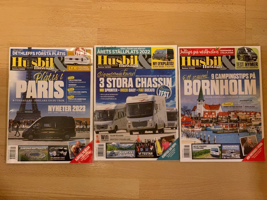 Tidningen Husbil  Husvagn, hela årg. 2022