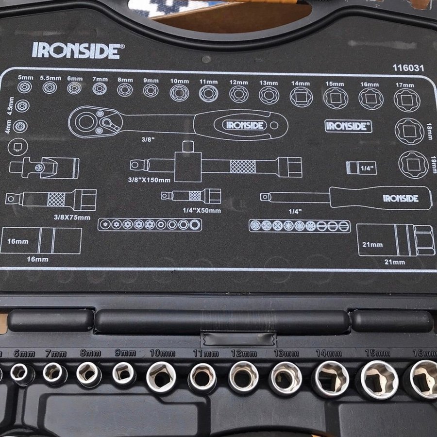 verktygssats som ny IRONSIDE 47 delar i proffskvalitet Köp nu!