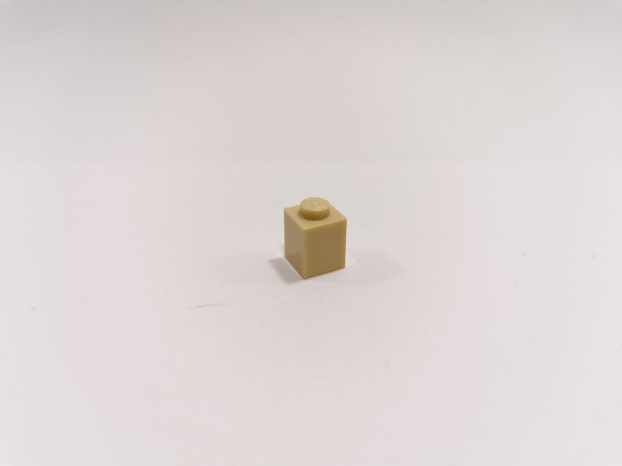 Lego - brick - bas - 1x1 - part 3005 - ljusbiege (tan)