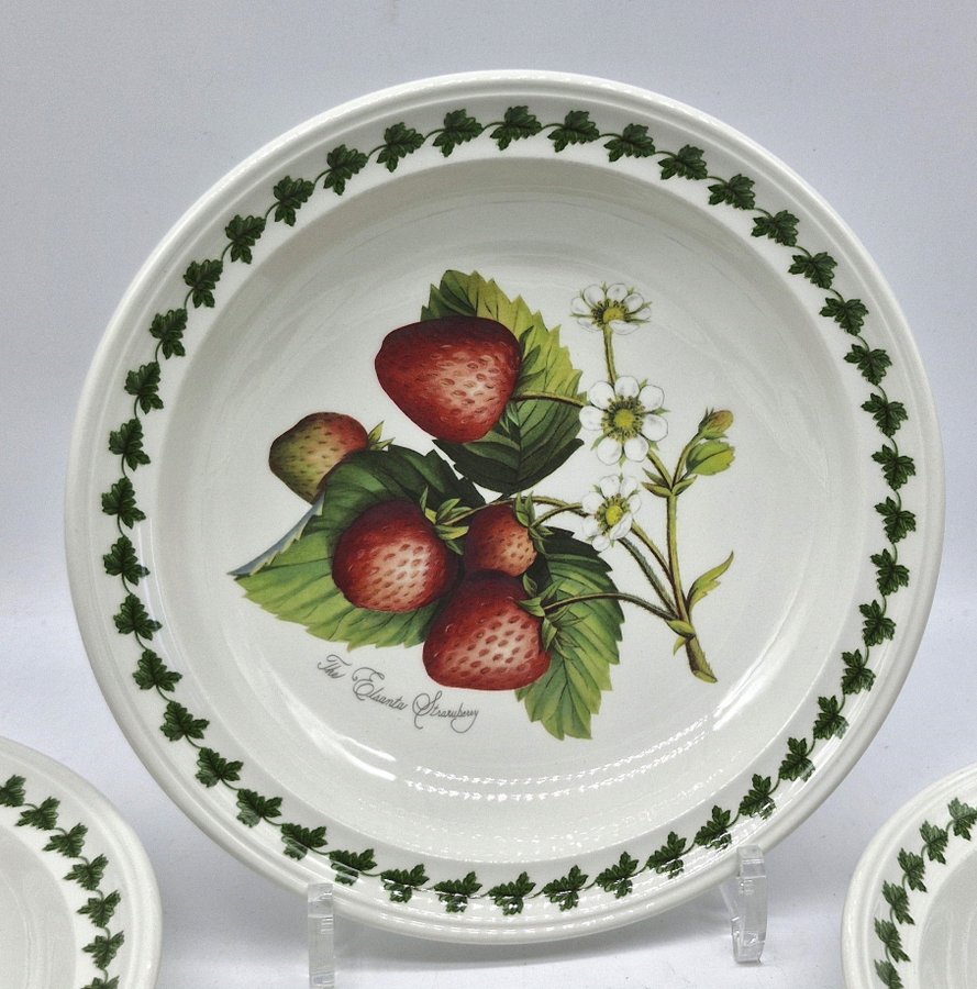 Strawberry Fair Portmeirion - 5 djupa tallrikar dia 21,6 cm - England