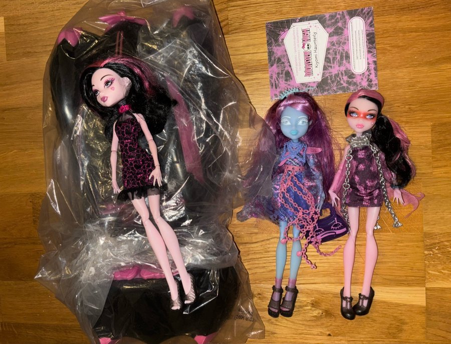 Monster High 3styckna dockor