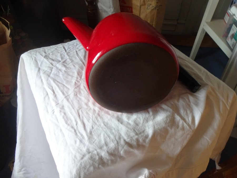 Kockums kaffekanna Röd Emalj 15 Liter18 CM