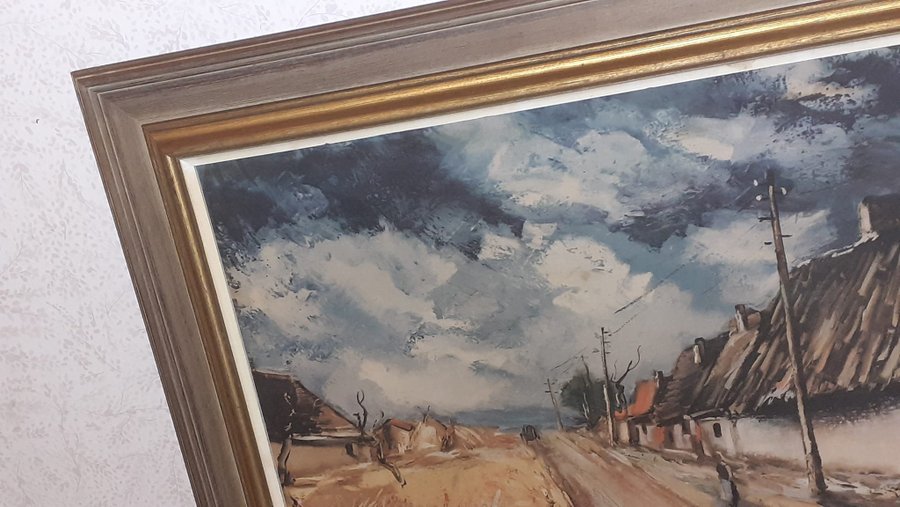 Tavla Maurice Vlaminck landskap från 1960