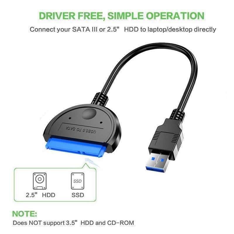 USB 30 till Sata Extern Hårddisk Adapter