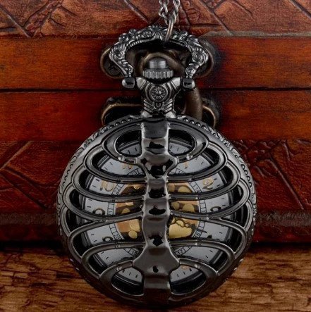 Steampunk Spine Ribs Quartz Fickklocka NYHET