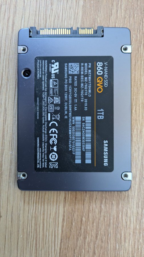 Samsung 860 QVO 1TB SSD