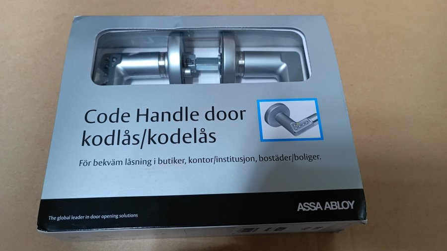 DÖRRHANDTAG ASSA ABLOY CODE HANDLE 8810 HÖGER