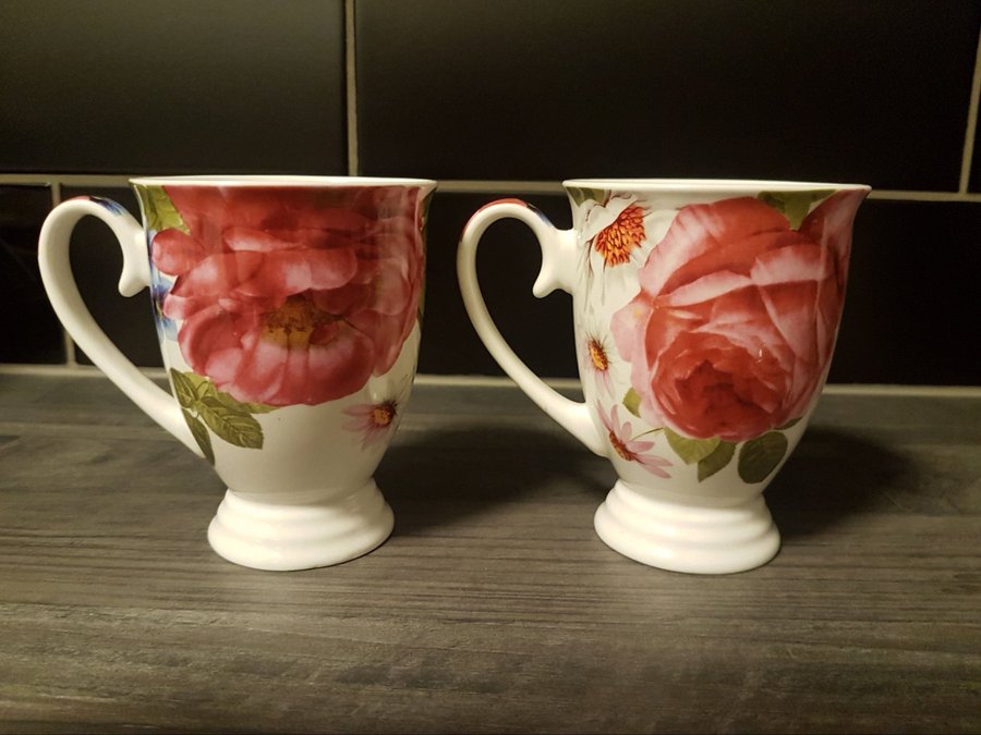 KAFFEKOPPAR/TEMUGGAR/PORSLIN/BLOMMOR