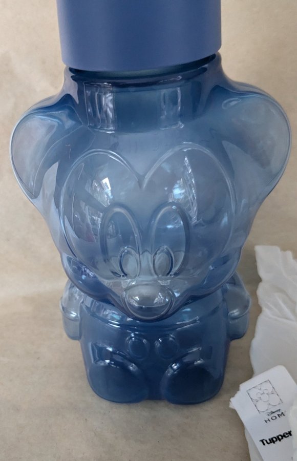 Tupperware Disney Musse Pigg Eco+ flaska 4,25dl blå Ny