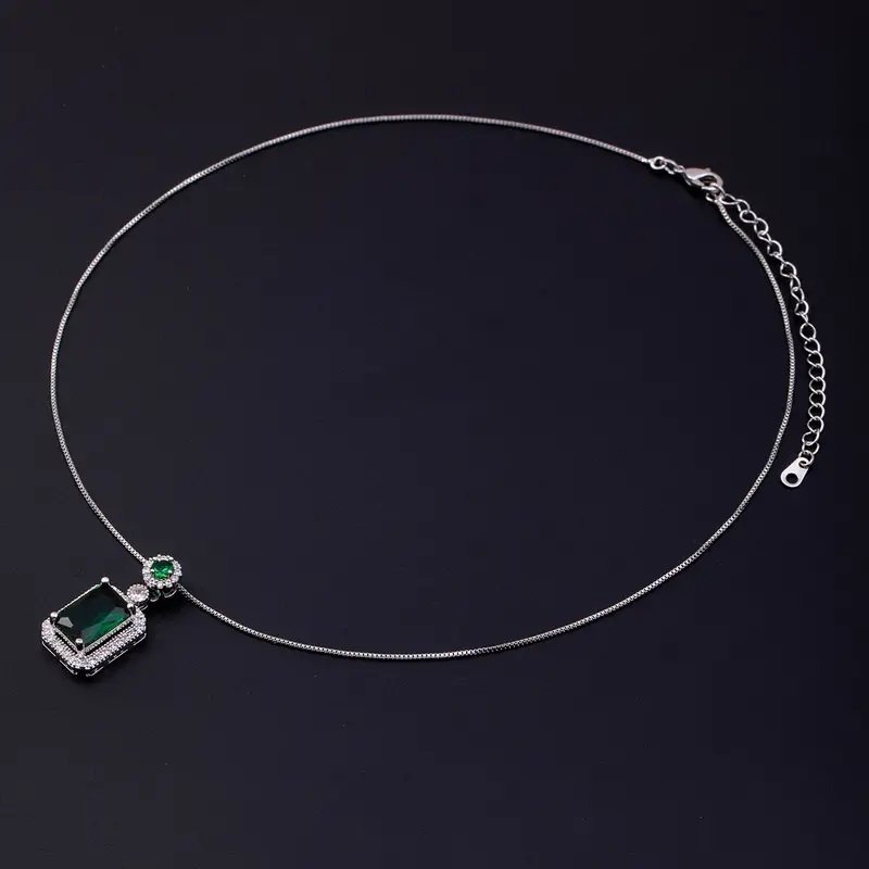 Underbart silverpläterat halsband vintage kristall zircon SSteel choker collier