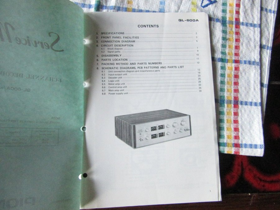 Pioneer QL-600A 1972 service manual