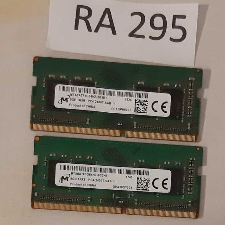 Ram DDR4 16GB  märke : Micron 2400 MHz  för laptop