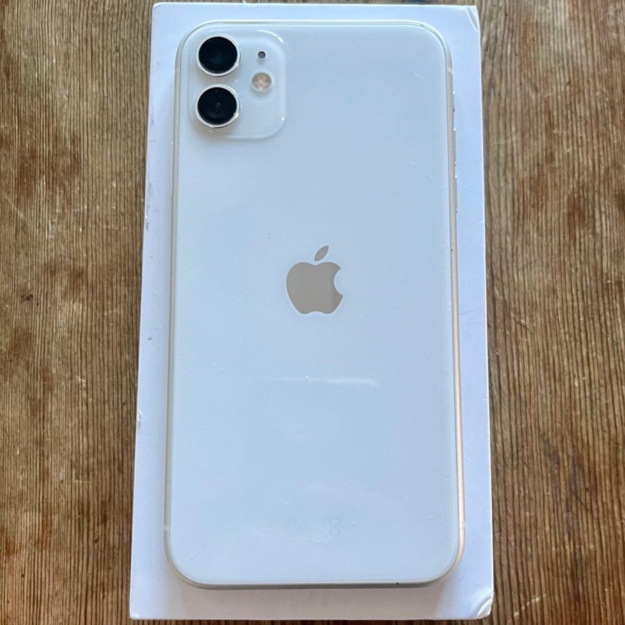 iPhone 11 vit, 128 GB