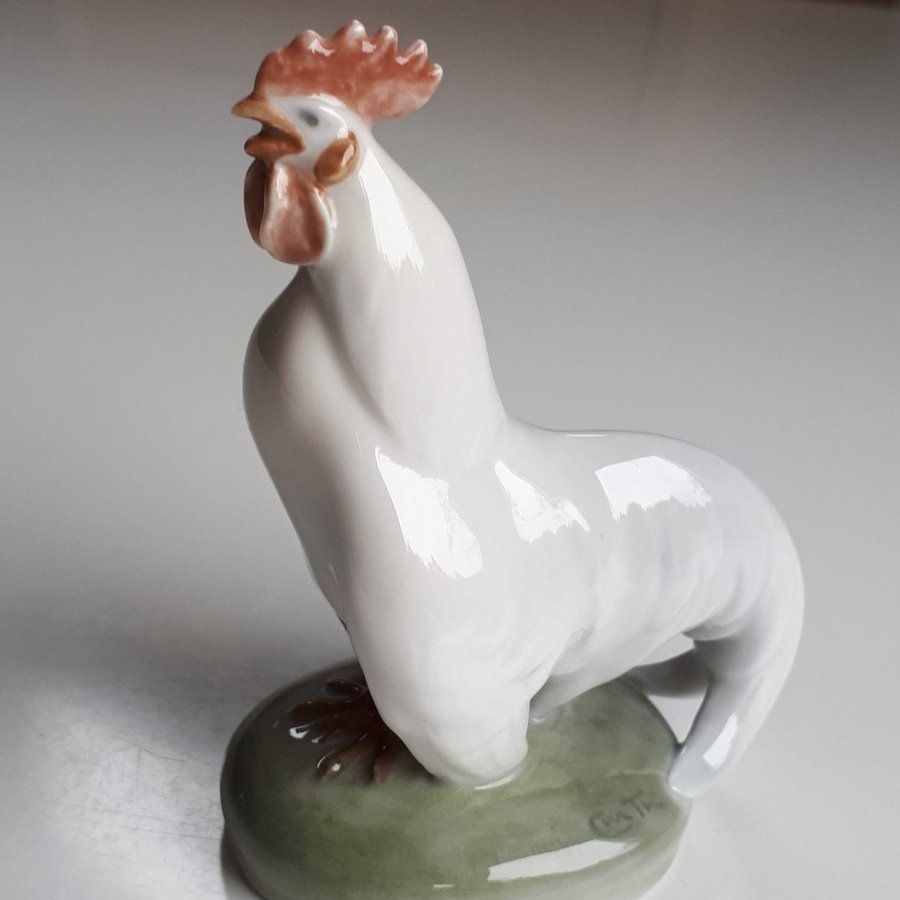 Old Royal Copenhagen Like-New Rooster No.1126. Hane Fugle Figur. Porslin Tupp