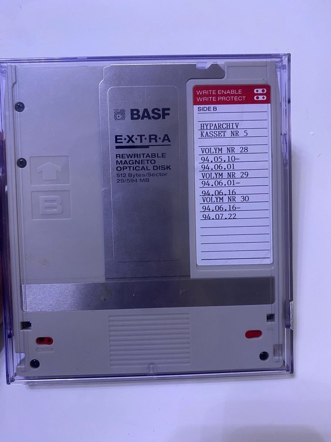 BASF Extra Rewritable Magneto Optical Disk 594 MB