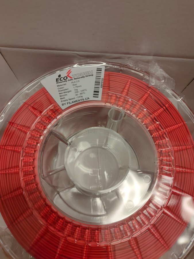 Filament PLA 1.75 Röd 2KG