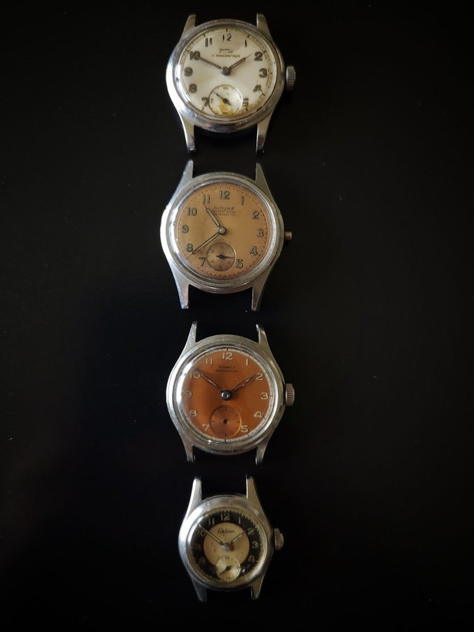 LOT 4 X PROJECT WATCH - TISSOT CERTINA SIDUNA REGALIS 1940s