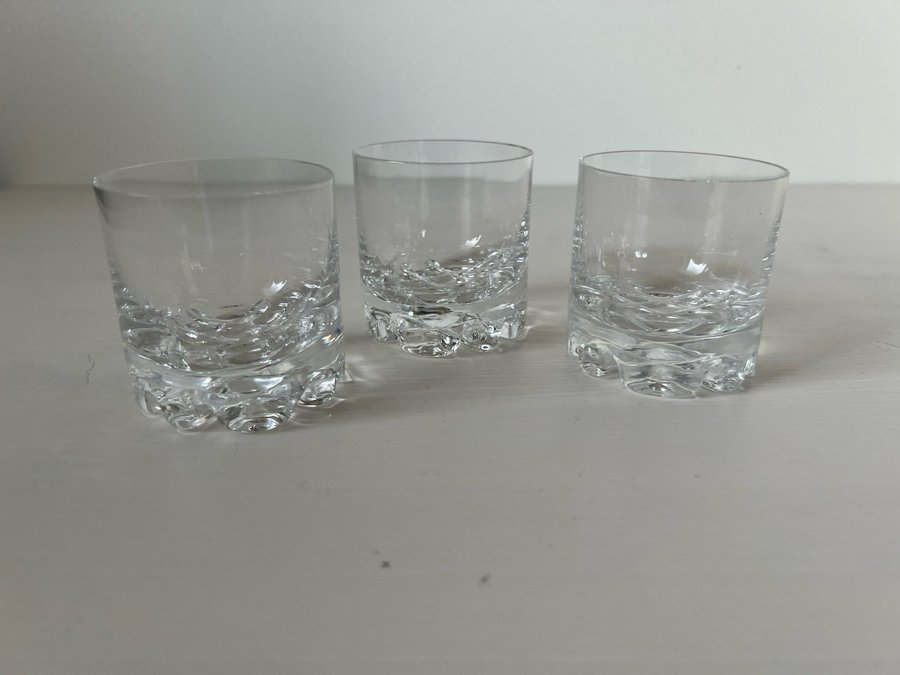 3 st WHISKEYGLAS Orrefors Erik design Olle Alberius .