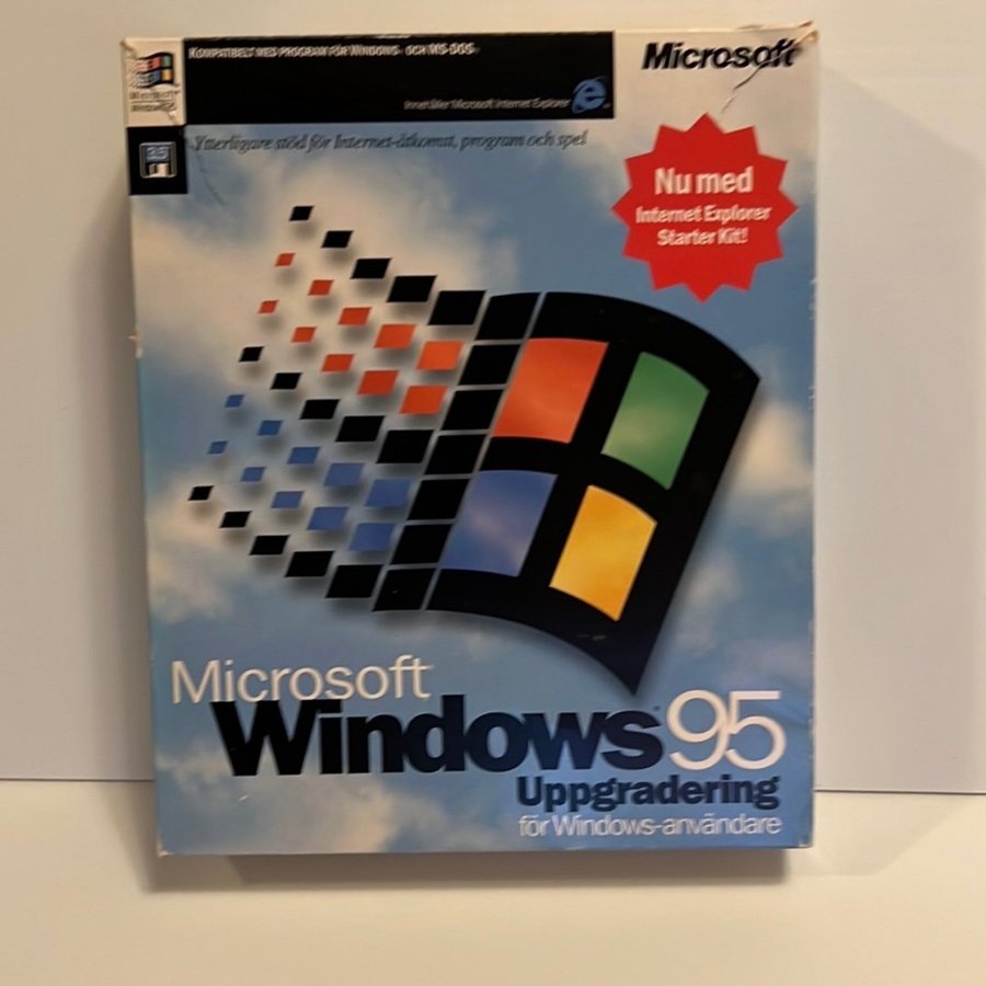 Retro Microsoft Windows 95 Uppgradering för Windows-användare