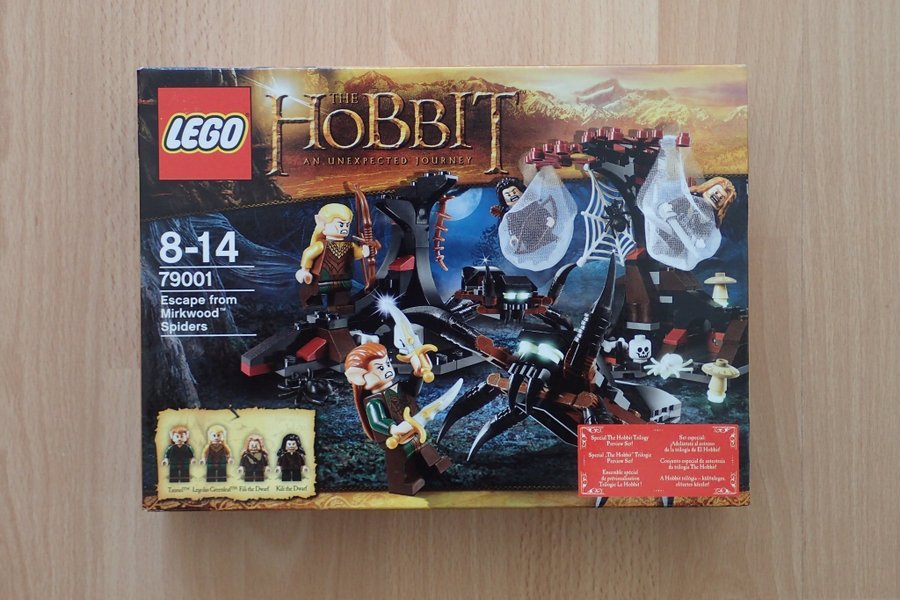 OÖPPNAT – LEGO The Hobbit Escape from Mirkwood Spiders 79001