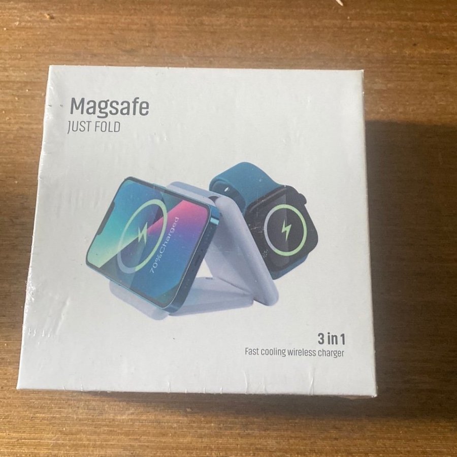 Magsafe Just Fold 3-i-1 Trådlös Laddare