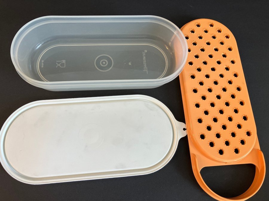 RIV I BOX TUPPERWARE orane retro mycket fint skick