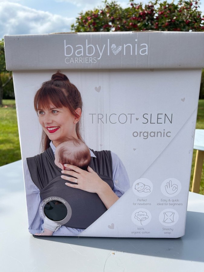 Babylonia Tricot Slen Organic Bärsele Svart