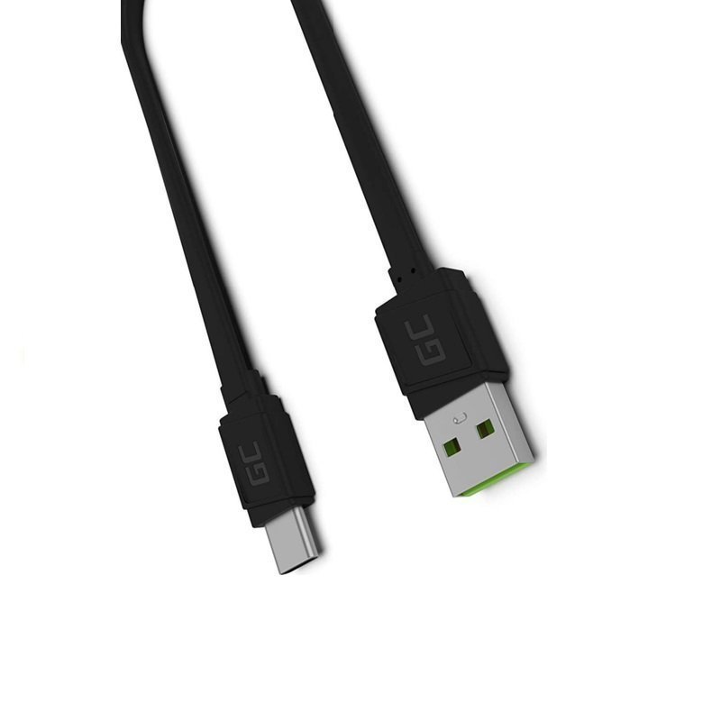 Regular price: SEK 347 | NEW Green Cell USB Cable | Black | USB C | 25 cm