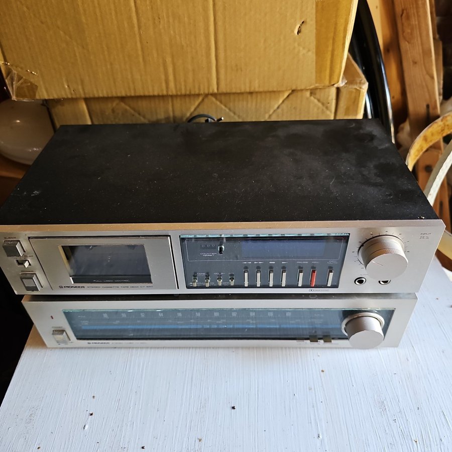 Pioneer kasettdeck o radio