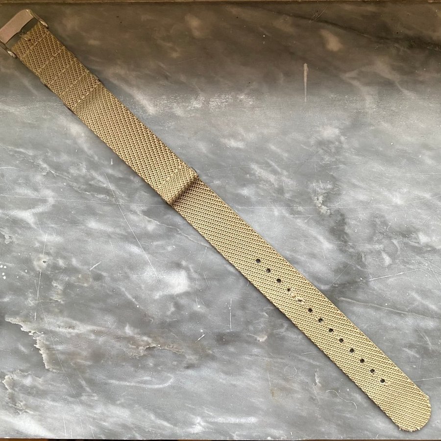 Natoband 20 mm Khaki Oliv Beige Nato Strap Natoarmband Klockarmband Nylon