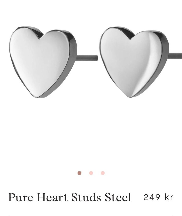 EDBLAD örhängen Pure Heart Studs Steel