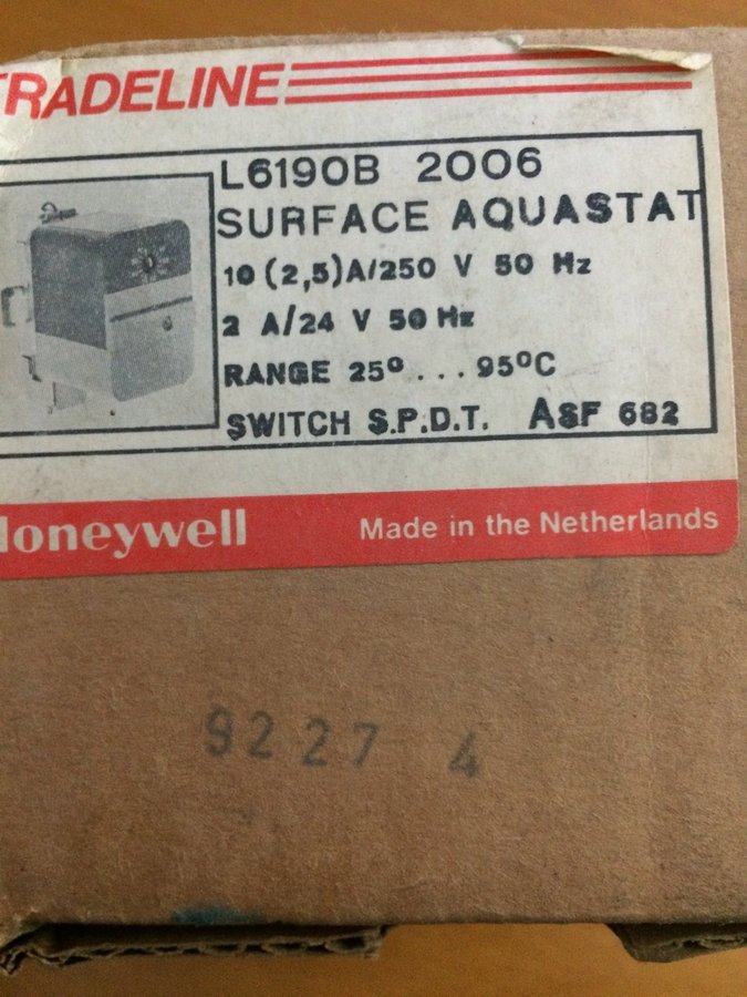 Honeywell Aquastat L6190B